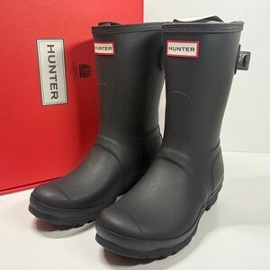NIB • Hunter Women's Original Short back adjustable Rain Boots Size: 7